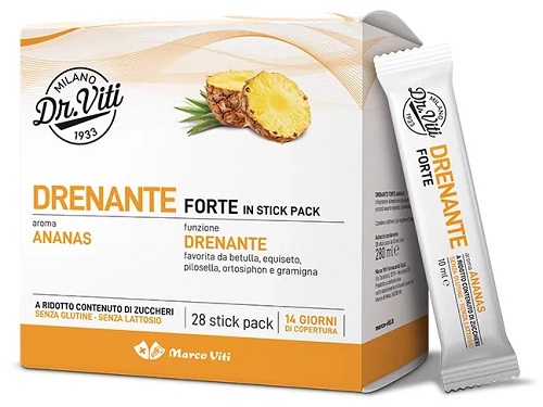 DR VITI DRENANTE FORTE ANANAS 28 STICK PACK SENZA ZUCCHERI - Oltrefarma