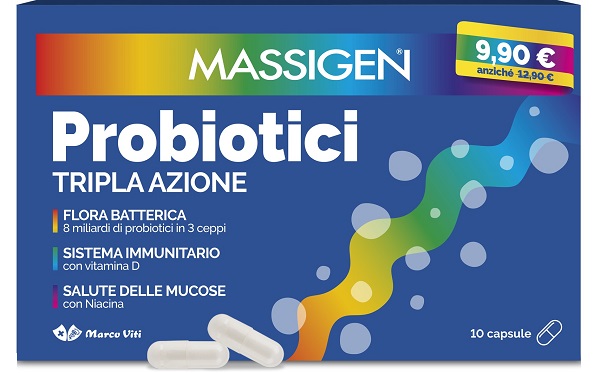 MASSIGEN PROBIOTICI 10 CAPSULE 2024 OFFERTA SPECIALE - Oltrefarma