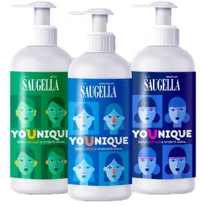 SAUGELLA YOUNIQUE BUNDLE 1 DERMOLIQUIDO 200 ML + 1 ATTIVA 200 ML + 1 IDRASERUM 200 ML - Oltrefarma
