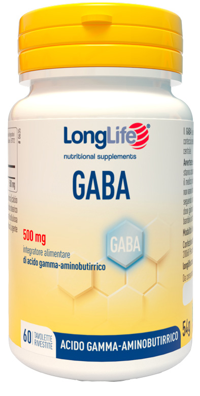 LONGLIFE GABA 500MG 60 TAVOLETTE RIVESTITE - Antica Farmacia Ferrari
