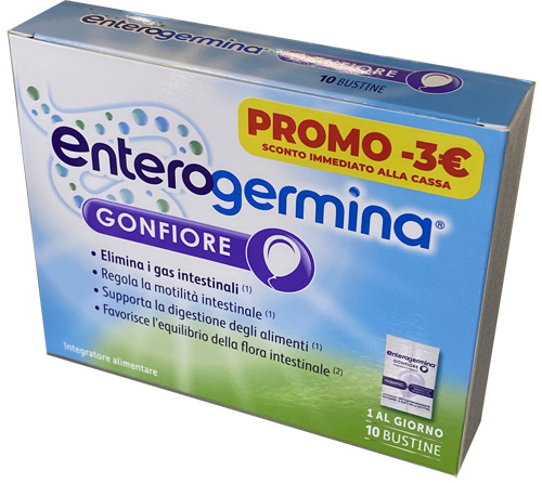 ENTEROGERMINA GONFIORE 10 BUSTINE 4 G PROMO - Antica Farmacia Ferrari