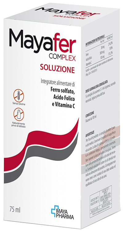 MAYAFER COMPLEX SOLUZIONE 75 ML SENZA GLUTINE NATURALMENTE PRIVO DI LATTOSIO - Oltrefarma