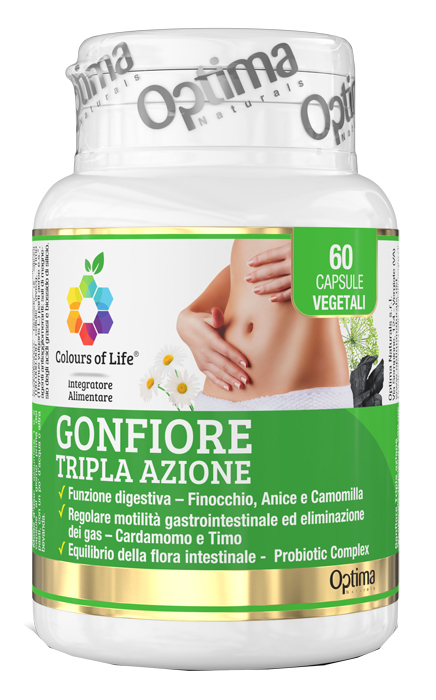 COLOURS OF LIFE GONFIORE TRIPLA AZIONE 60 CAPSULE - Oltrefarma