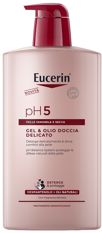 EUCERIN GEL & OLIO DOCCIA DELICATO 1 LITRO - Antica Farmacia Ferrari