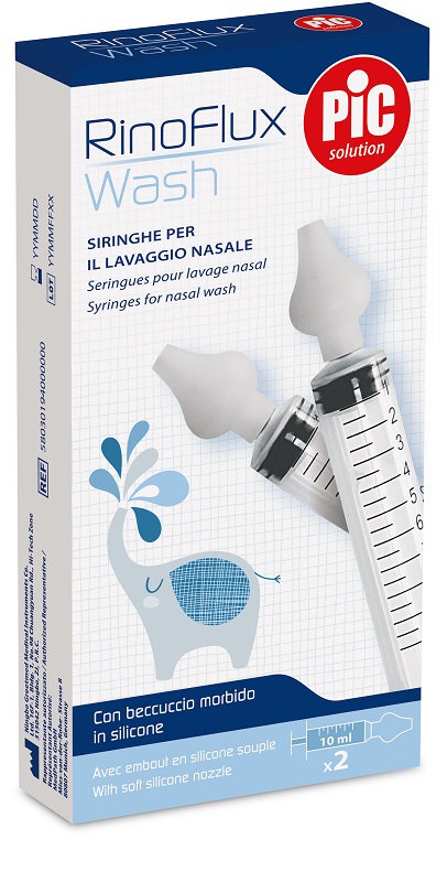 RINOFLUX WASH SIRINGHE LAVAGGIO NASALE 2 PEZZI - Oltrefarma