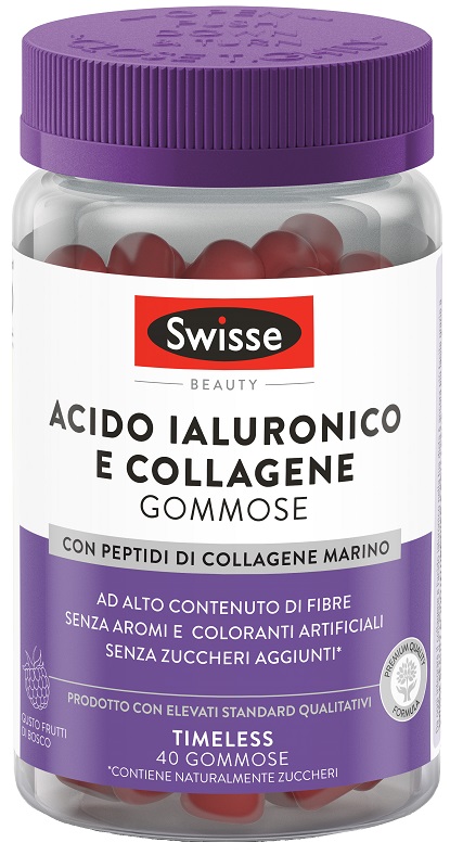 SWISSE ACIDO IALURONICO & COLLAGENE 40 GOMMOSE - Oltrefarma