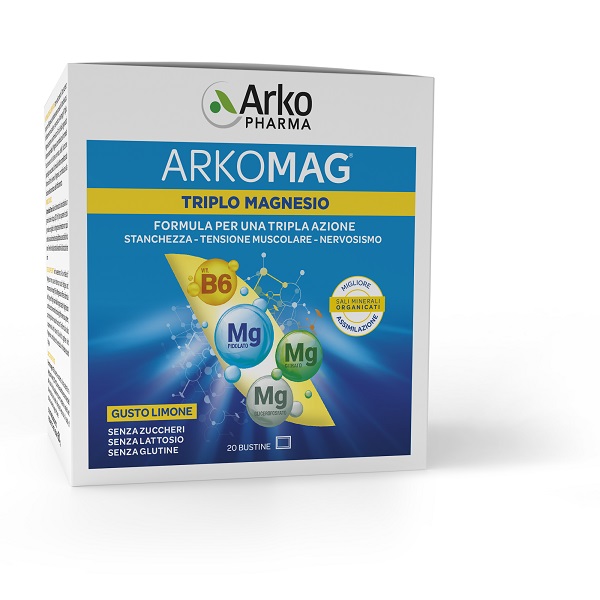 ARKOMAG TRIPLO MAGNESIO 20 BUSTINE - Oltrefarma