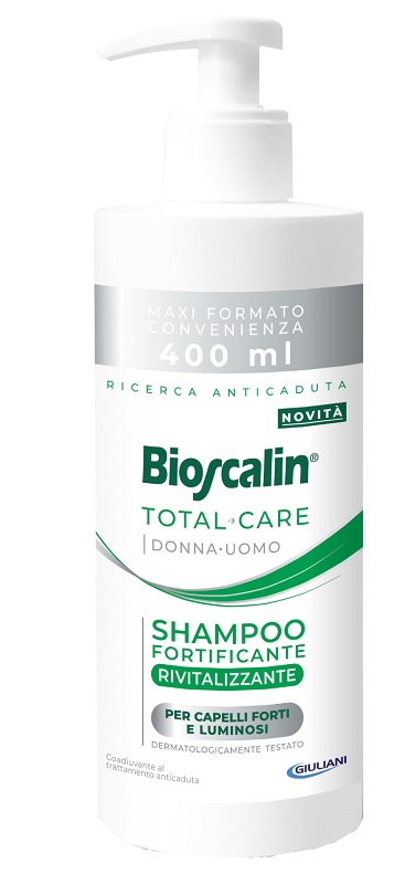 BIOSCALIN TOTAL CARE SHAMPOO FORTIFICANTE RIVITALIZZANTE 400 ML - Antica Farmacia Ferrari
