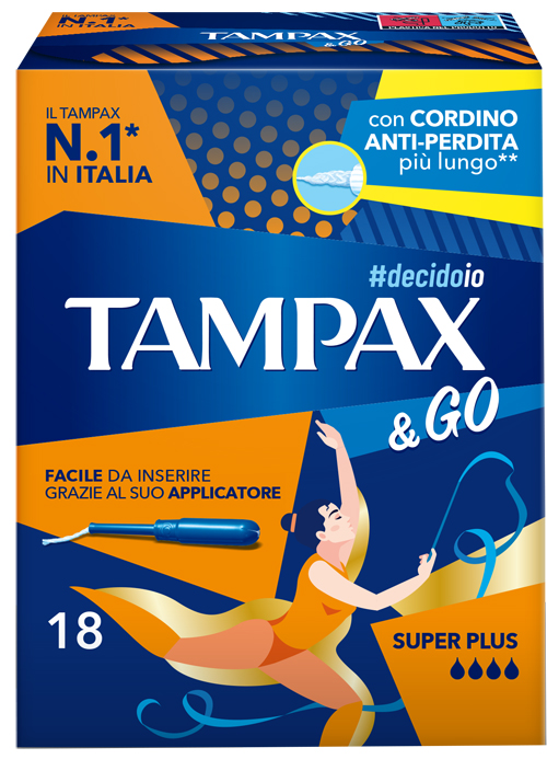 TAMPAX &GO SUPER PLUS 18 PEZZI - Antica Farmacia Ferrari