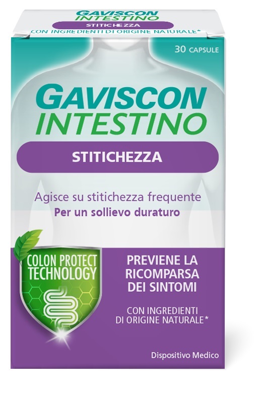 GAVISCON INTESTINO STITICHEZZA 30 CAPSULE - Antica Farmacia Ferrari