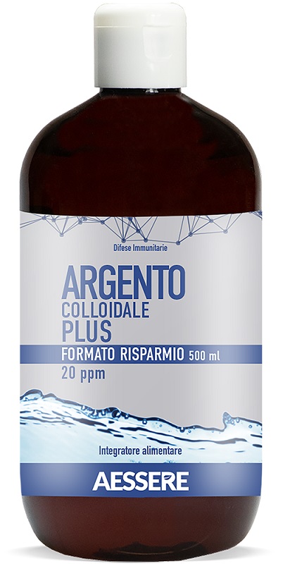 ARGENTO COLLOIDALE PLUS 20PPM 500 ML FORMATO RISPARMIO - Antica Farmacia Ferrari
