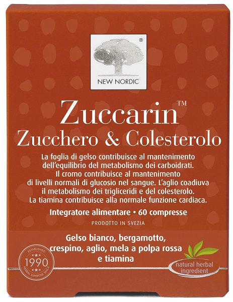 ZUCCARIN ZUCCHERO & COLESTEROLO 60 COMPRESSE - Antica Farmacia Ferrari