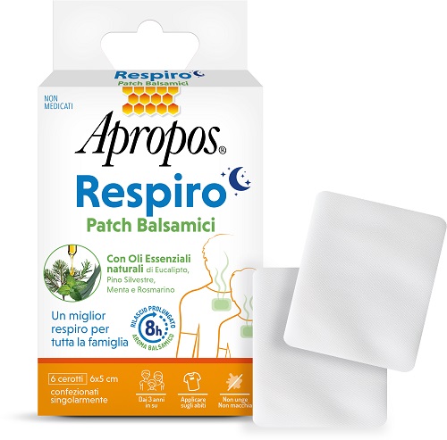 APROPOS RESPIRO PATCH BALSAMICI 6 PEZZI - Oltrefarma