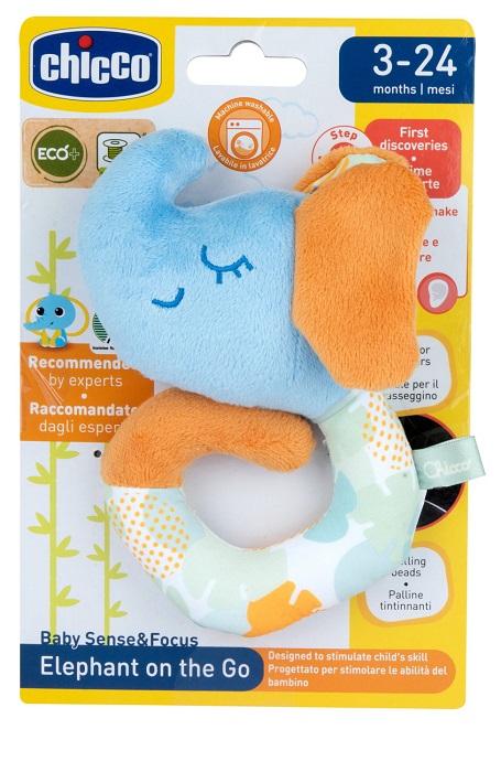 CHICCO GIOCO BABY SENSE&FOCUS TRILLINO SOFT ELEFANTE ECO+ - Antica Farmacia Ferrari