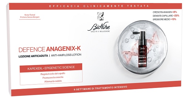 DEFENCE ANAGENIX K LOZIONE ANTI CADUTA 6 FLACONCINI 15 ML - Antica Farmacia Ferrari