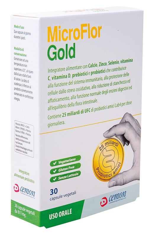 MICROFLOR GOLD 30 CAPSULE VEGETALI - Oltrefarma