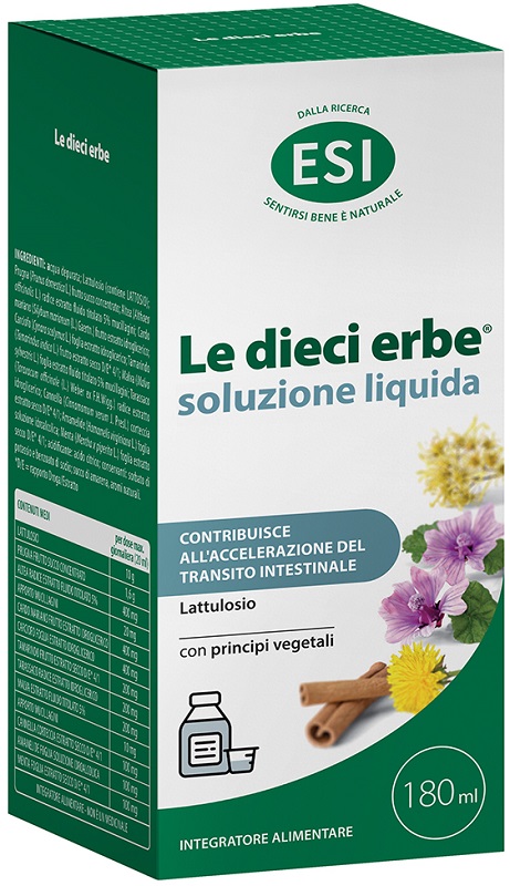 ESI LE DIECI ERBE SOLUZIONE LIQUIDA 180 ML - Oltrefarma