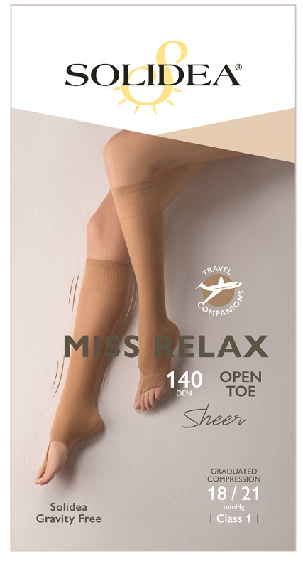 GAMBALETTO MISS RELAX 140 PUNTA APERTA CAMEL 3L - Oltrefarma