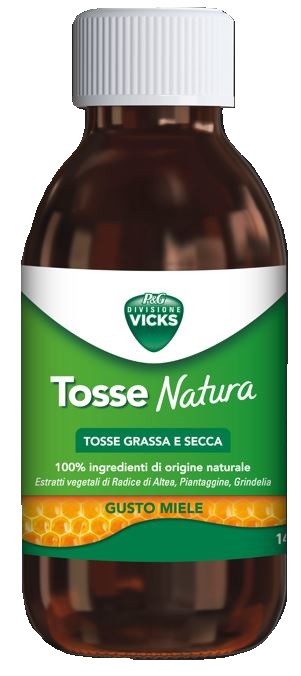 VICKS TOSSE NATURA TOSSE GRASSA E SECCA GUSTO MIELE 140 ML - Antica Farmacia Ferrari
