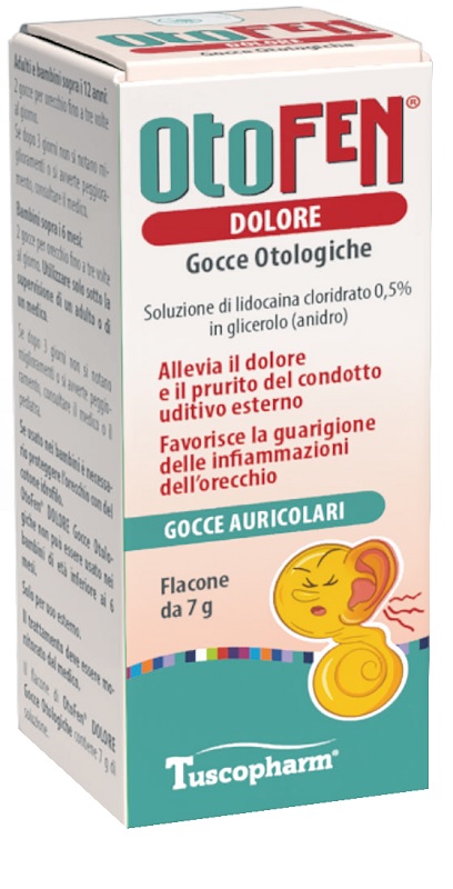 GOCCE OTOLOGICHE OTOFEN DOLORE 7 G - Antica Farmacia Ferrari