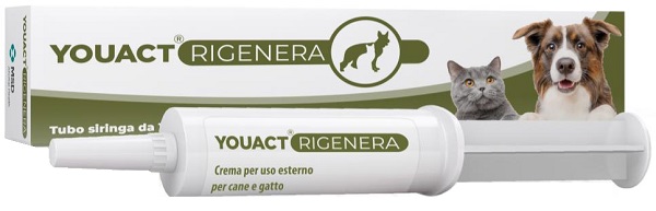 YOUACT RIGENERA CREMA CANE E GATTO TUBO SIRINGA DA 10 G - Antica Farmacia Ferrari