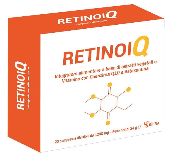 RETINOIQ 20 COMPRESSE DIVISIBILI DA 1200 MG - Antica Farmacia Ferrari