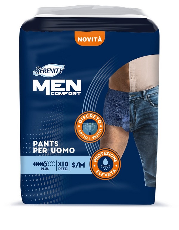 PANNOLONE A MUTANDINA SERENITY MEN COMFORT PLUS S/M 10 PEZZI - Antica Farmacia Ferrari