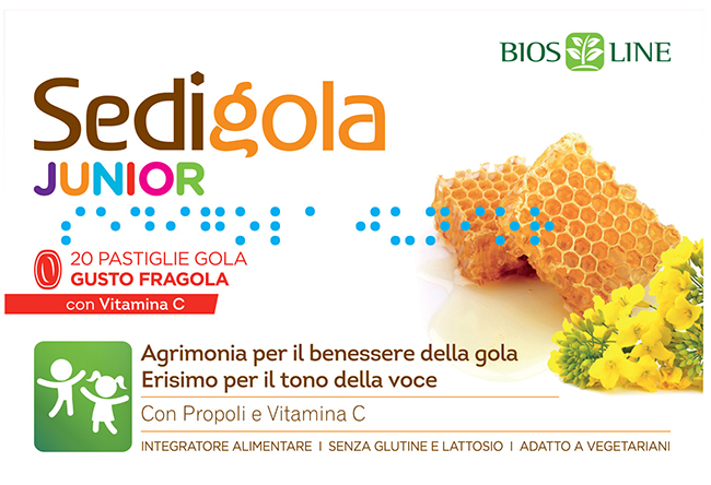SEDIGOLA APIX PROPOLI JUNIOR FRAGOLA 20 PASTIGLIE - Antica Farmacia Ferrari
