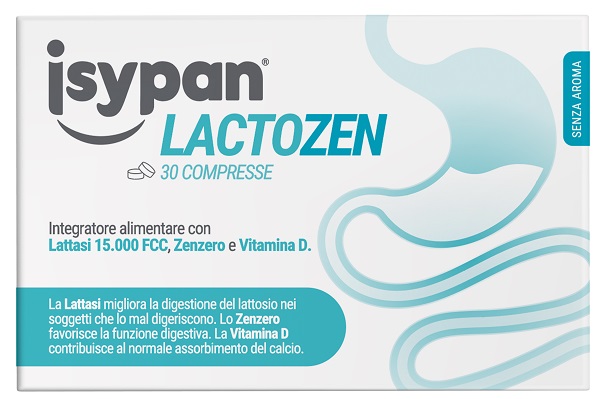 ISYPAN LACTOZEN 30 COMPRESSE DA 0,48 G SENZA AROMA SENZA GLUTINE SENZA LATTOSIO - Oltrefarma