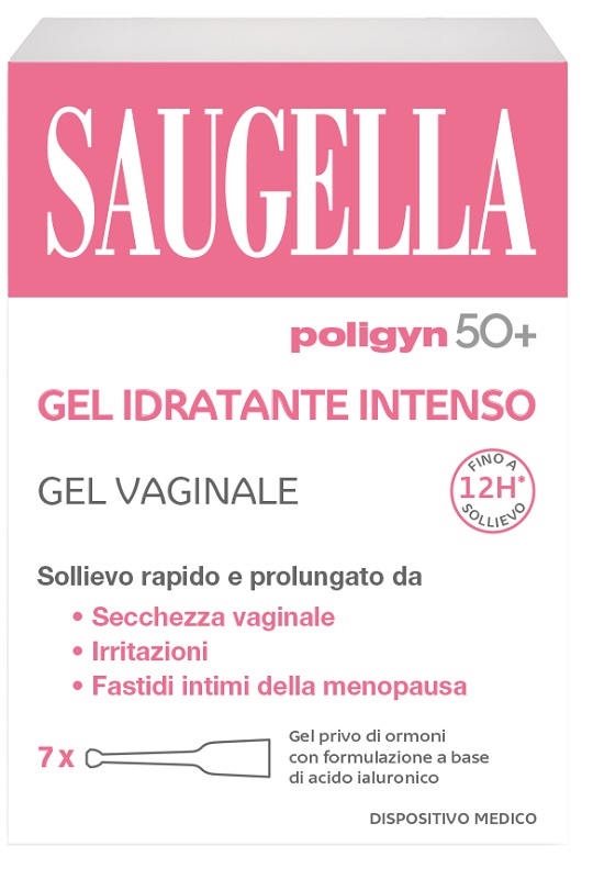 SAUGELLA POLIGYN 50+ GEL IDRATANTE INTENSO 7 TUBETTI MONODOSE DA 4 ML - Antica Farmacia Ferrari