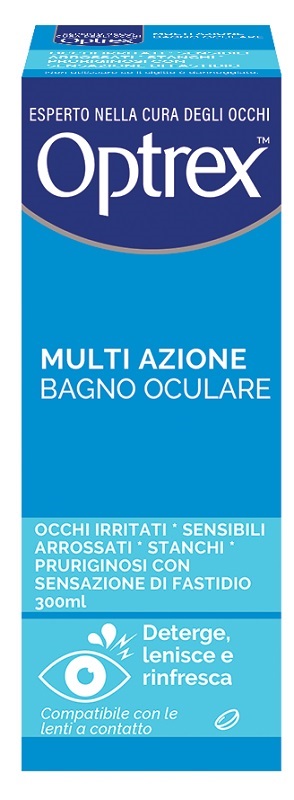 OPTREX MULTI AZIONE BAGNO OCULARE 300ML + OCCHIERA FLESSIBILE - Antica Farmacia Ferrari