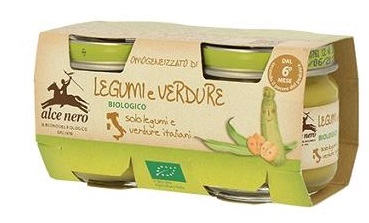 OMOGENEIZZATO LEGUMI E VERDURE BABY FOOD BIO 2 X 80 G - Antica Farmacia Ferrari