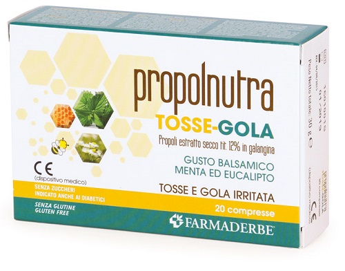 PROPOLNUTRA TOSSE-GOLA 20 COMPRESSE - Antica Farmacia Ferrari
