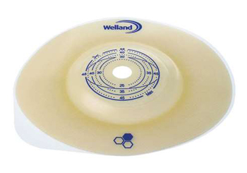 PLACCA PER COLOSTOMIA CONVESSA RITAGLIABILE AURUM2 DIAMETRO 13-48 MM FLANGIA 70 MM 5 PEZZI - Oltrefarma