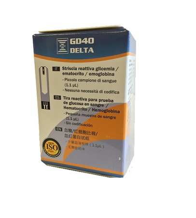 STRISCE MISURAZIONE GLICEMIA BRUNO GD40 DELTA 25 PEZZI - Antica Farmacia Ferrari