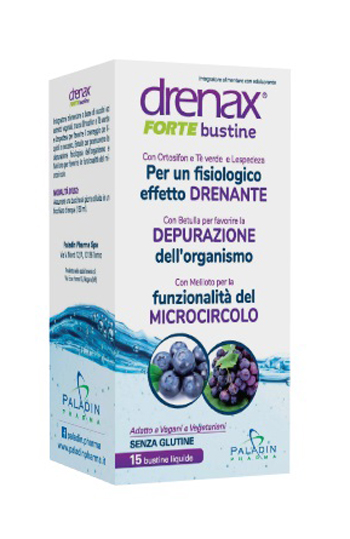 DRENAX FORTE MIRTILLO E UVA 15 BUSTINE - Antica Farmacia Ferrari