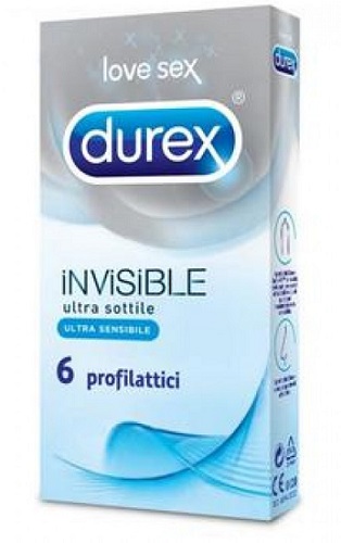DUREX INVISIBLE PROFILATTICO 6 PEZZI - Antica Farmacia Ferrari
