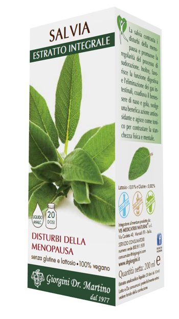 SALVIA ESTRATTO INTEGRALE 200 ML - Antica Farmacia Ferrari