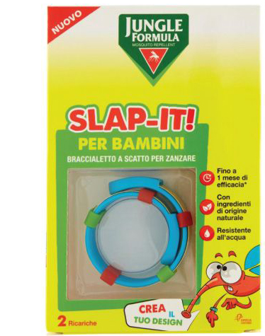 JUNGLE FORMULA SLAP-IT BRACCIALETTO ANTI-ZANZARE PER BAMBINI+ 2 RICARICHE - Antica Farmacia Ferrari