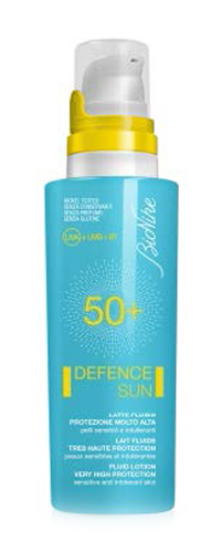 DEFENCE SUN 50+ LATTE FLUIDO PROTEZIONE MOLTO ALTA 125 ML - Antica Farmacia Ferrari