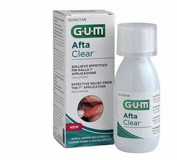 GUM AFTACLEAR RINSE 120 ML COLLUTORIO - Antica Farmacia Ferrari