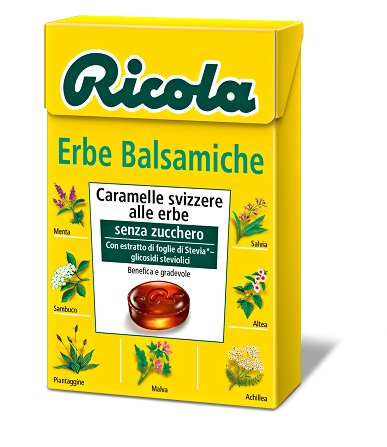 RICOLA ERBE BALSAMICHE SENZA ZUCCHERO 50 G - Antica Farmacia Ferrari