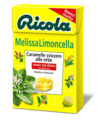 RICOLA MELISSA LIMONCELLA SENZA ZUCCHERO 50 G - Antica Farmacia Ferrari