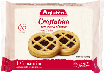 AGLUTEN CROSTATINA CON CREMA DI CACAO 180 G - Antica Farmacia Ferrari