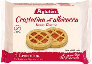 AGLUTEN CROSTATINA ALL'ALBICOCCA 180 G - Antica Farmacia Ferrari