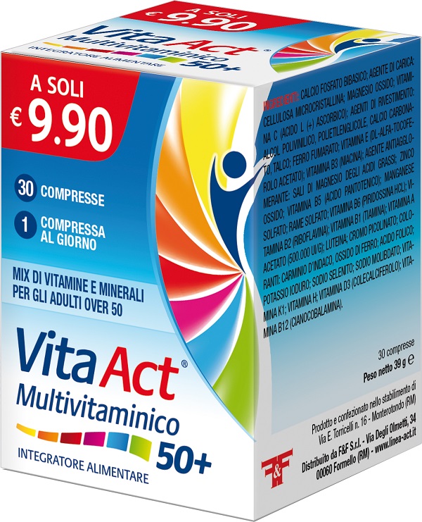 MULTIVITAMINICO ACT 50+ 30 COMPRESSE - Antica Farmacia Ferrari
