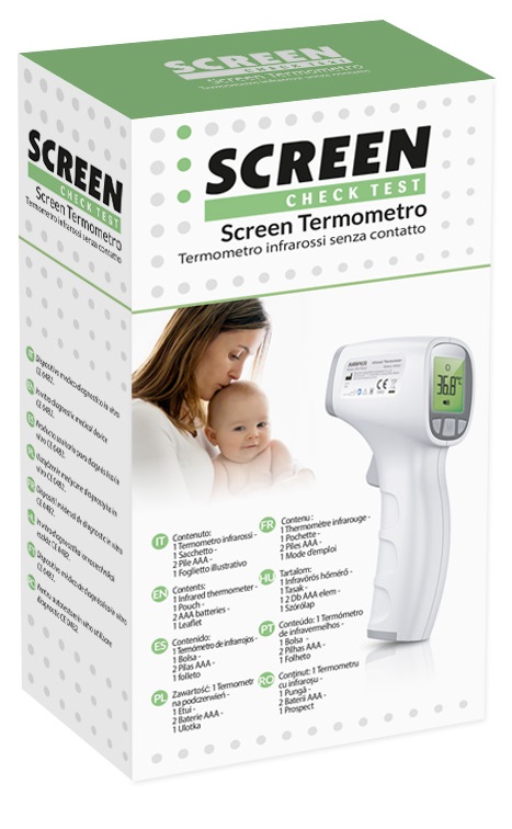 TERMOMETRO A INFRAROSSI SENZA CONTATTO SCREEN - Oltrefarma