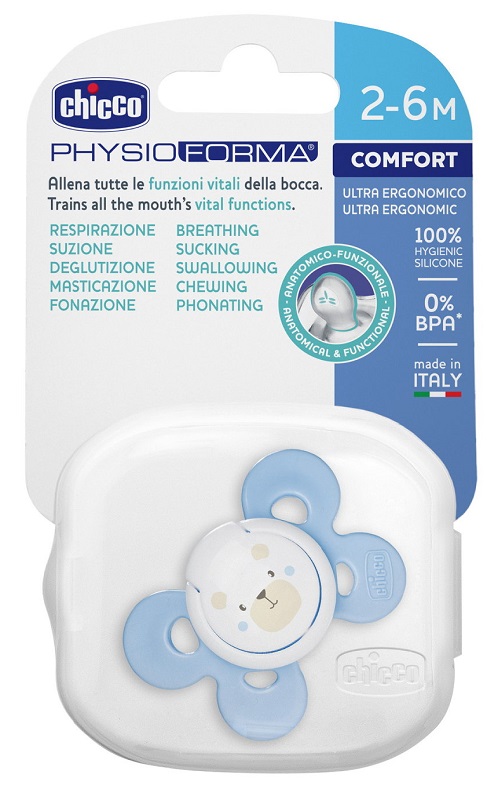 CHICCO SUCCHIETTO COMFORT BOY IN SILICONE 0-6 MESI 1 PEZZO - Antica Farmacia Ferrari