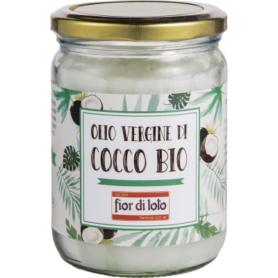 FIOR DI LOTO OLIO VERGINE DI COCCO BIO 450 ML - Antica Farmacia Ferrari