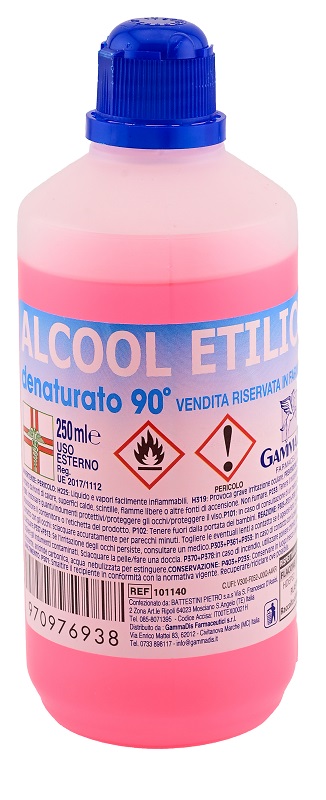 ALCOOL ETILICO DENATURATO 90% 250 ML - Antica Farmacia Ferrari